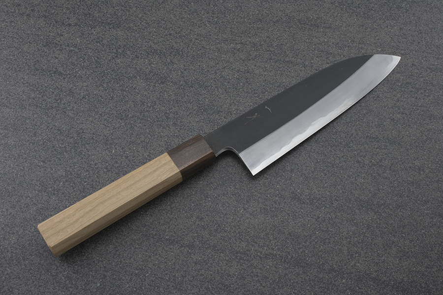 Hitohira, Kikuchiyo x Kyuzo, Santoku (All purpose Knife), White #2 Kurouchi 180mm